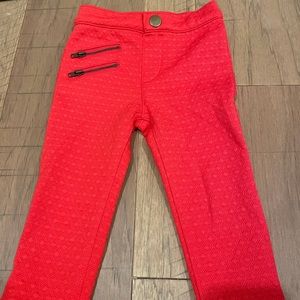 Bright red Osh’kosh jeggings